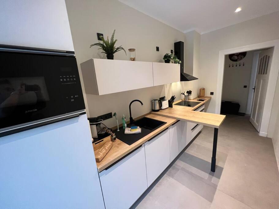 Soul-Apartment Terrasse Privat-Parkplatz Boxspringbett 55Zoll Tv Wlan Лейпциг Экстерьер фото