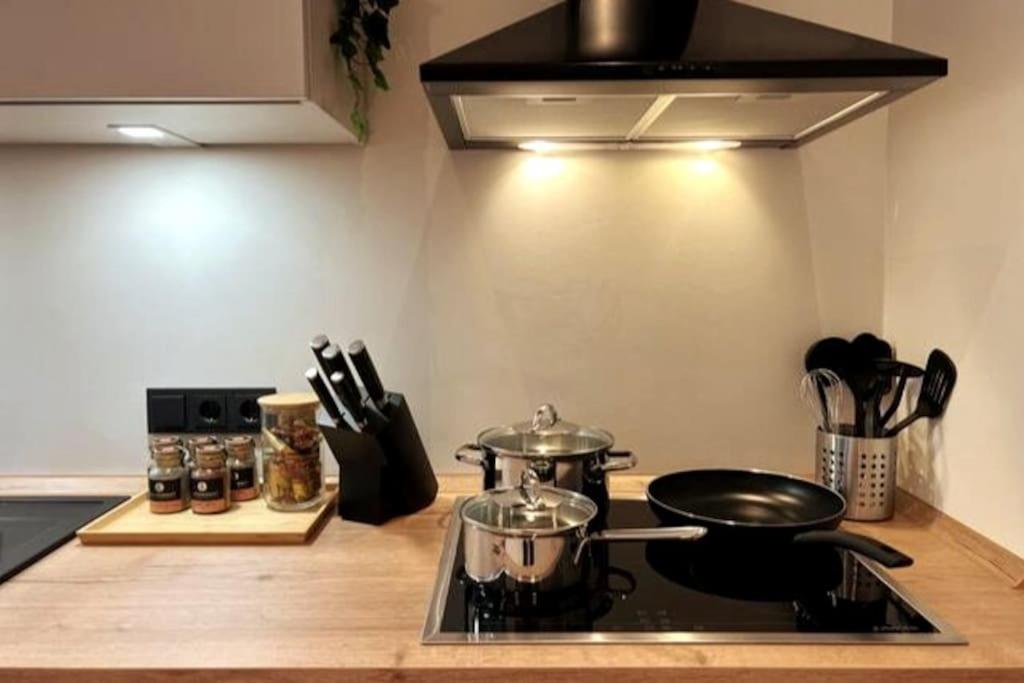 Soul-Apartment Terrasse Privat-Parkplatz Boxspringbett 55Zoll Tv Wlan Лейпциг Экстерьер фото